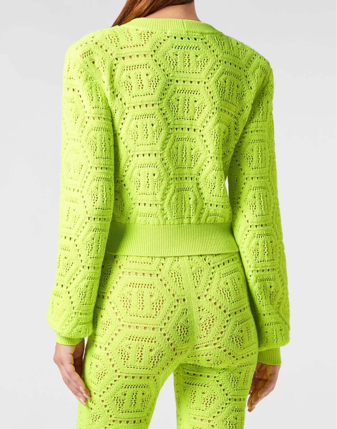 Fluo Knit Cardigan Monogram, цвет: Желтый