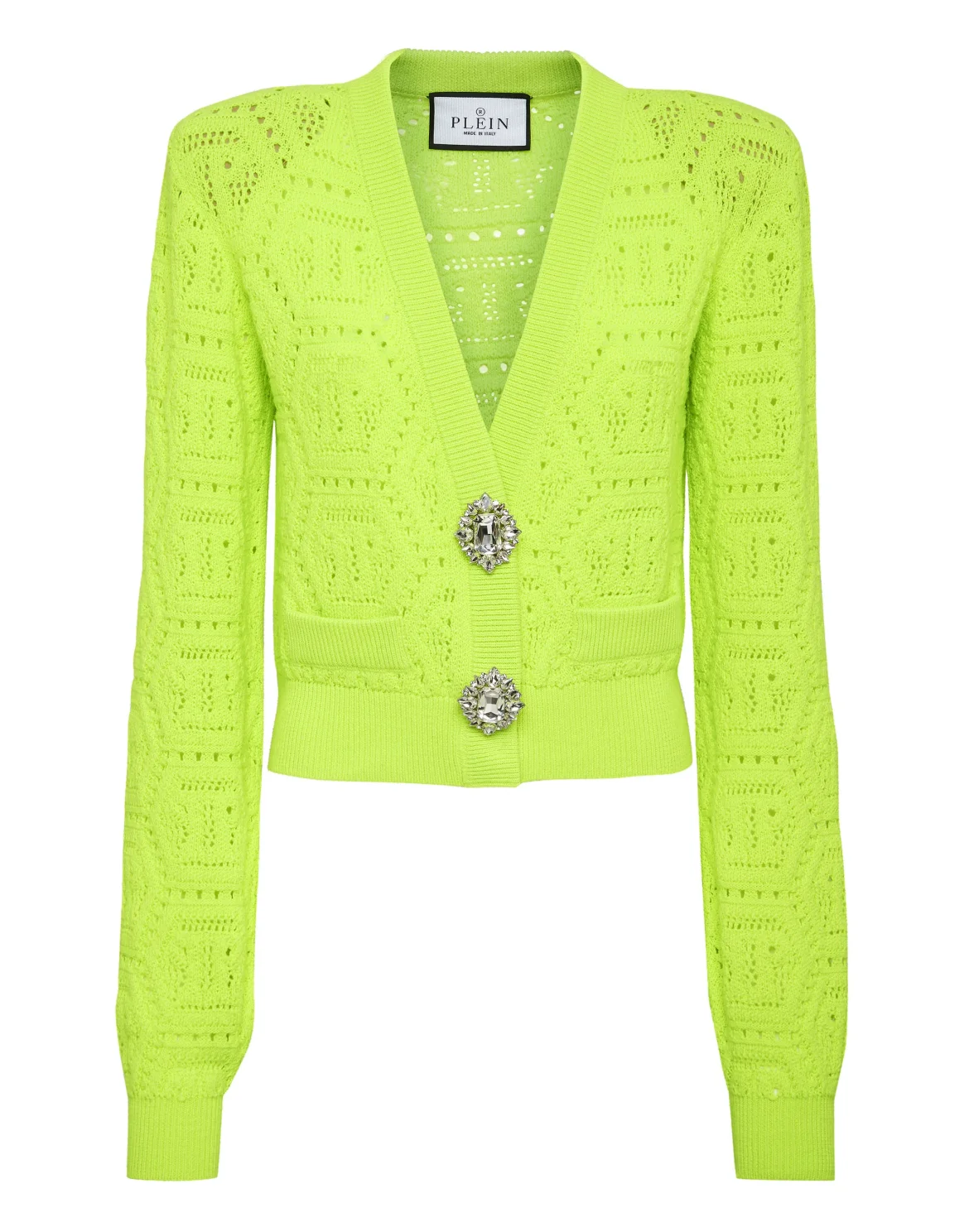 Fluo Knit Cardigan Monogram, цвет: Желтый