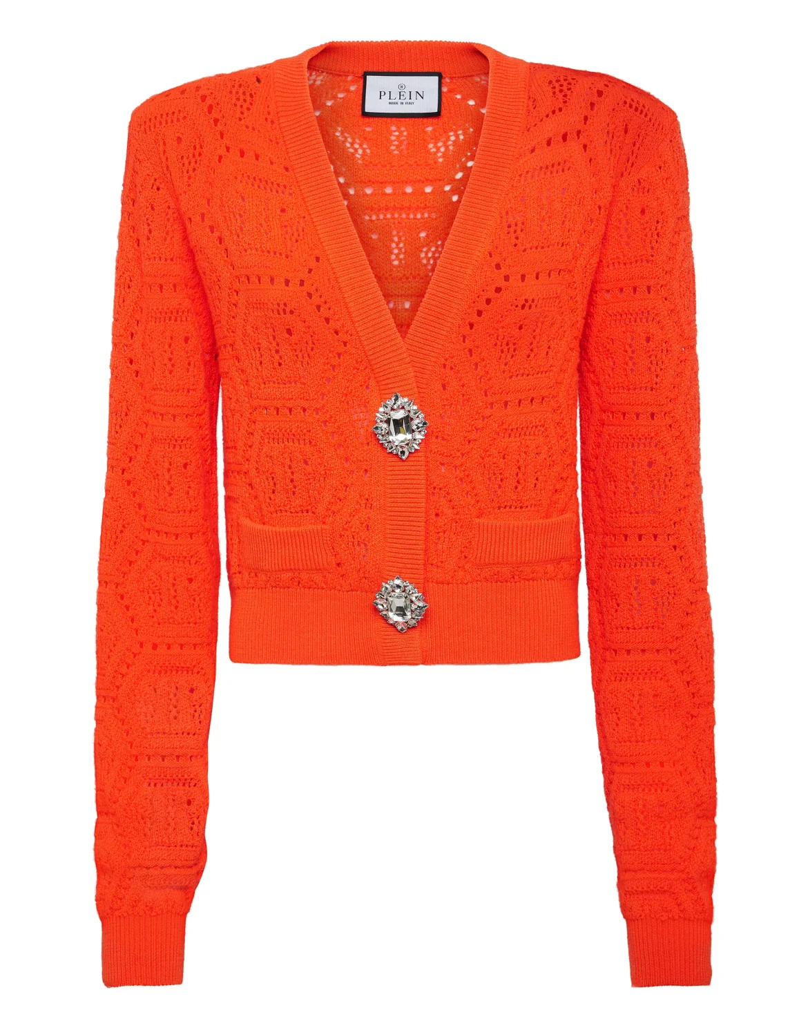 Fluo Knit Cardigan Monogram, цвет: Оранжевый