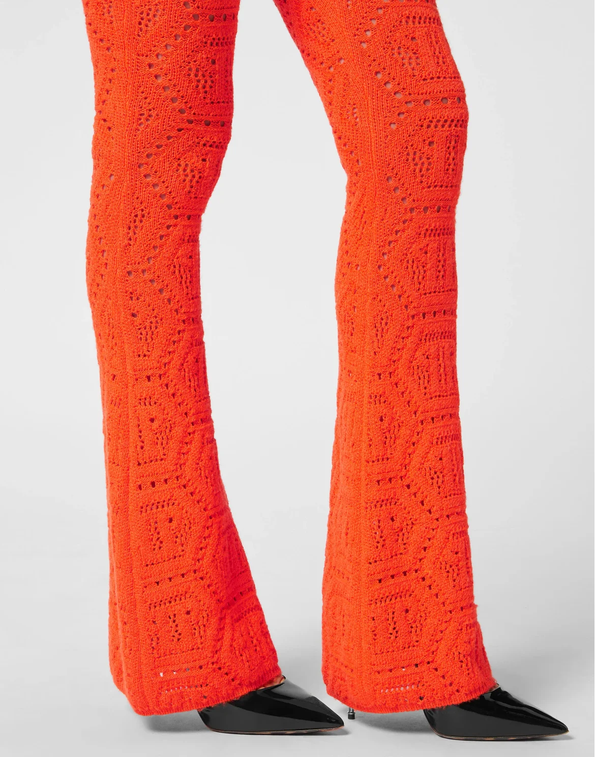 Fluo Knit Trousers Monogram, цвет: Оранжевый