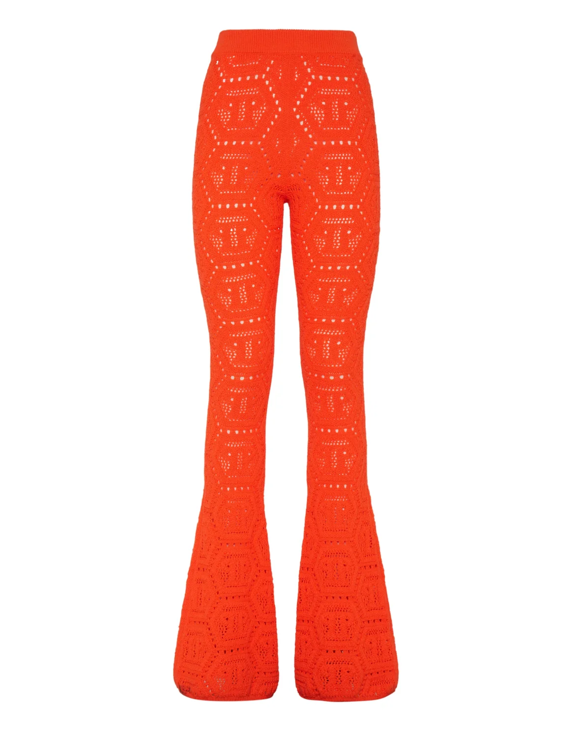 Fluo Knit Trousers Monogram, цвет: Оранжевый