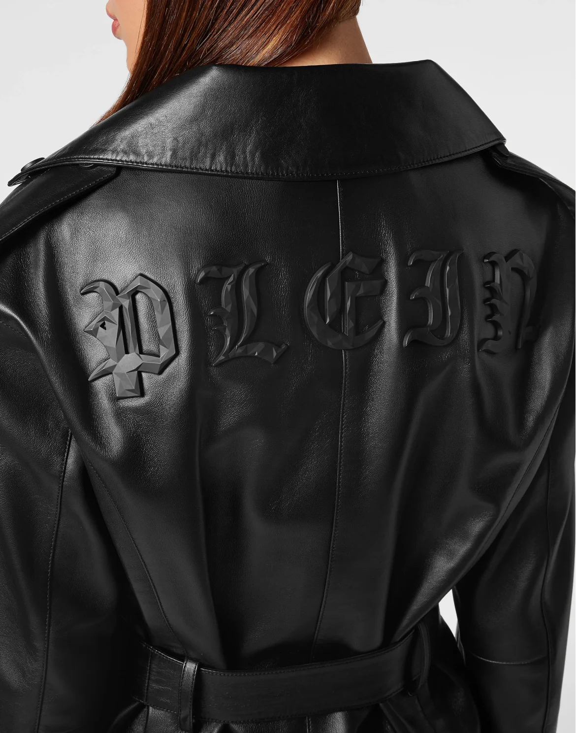 Oversize Leather Jacket, цвет: Черный