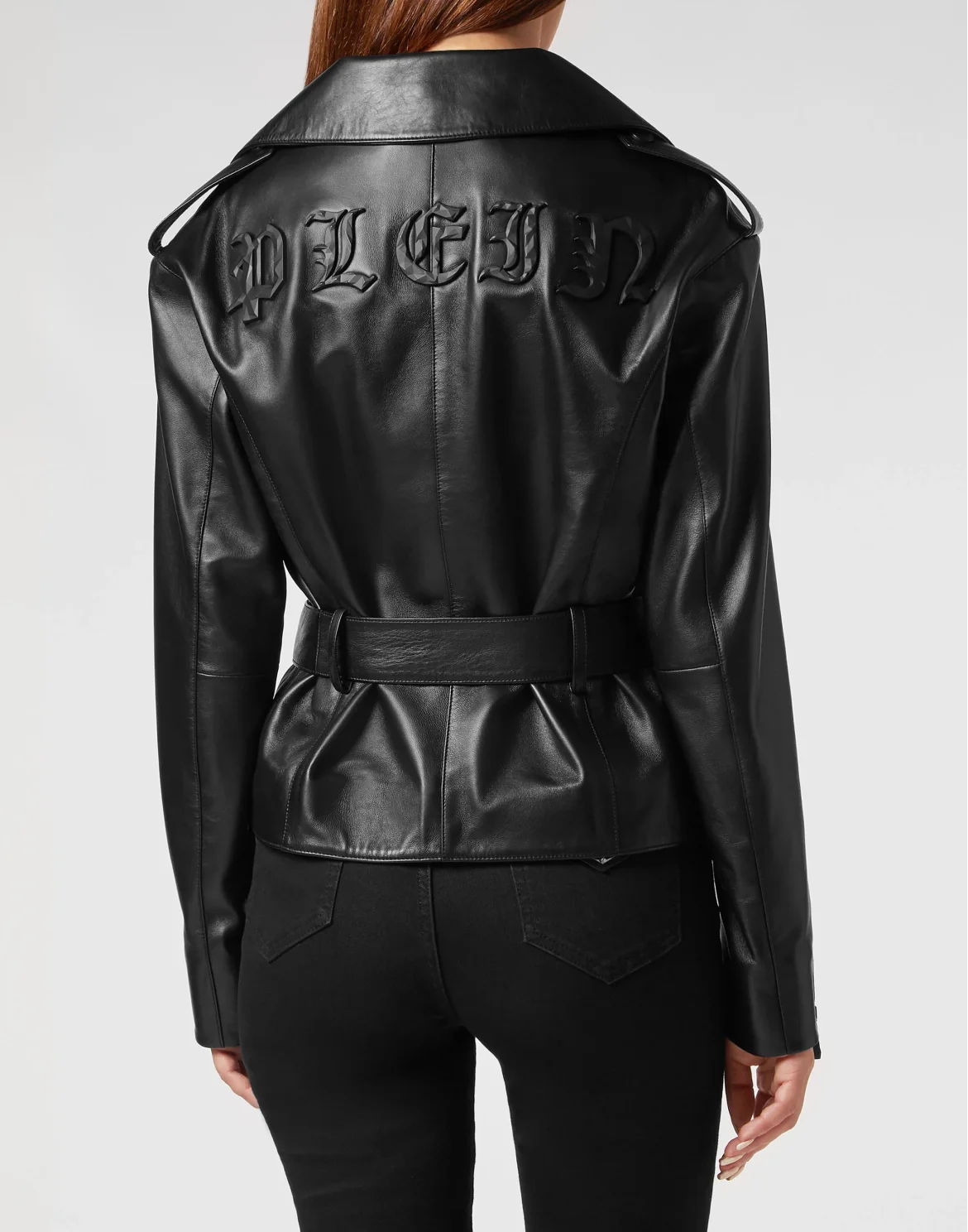 Oversize Leather Jacket, цвет: Черный