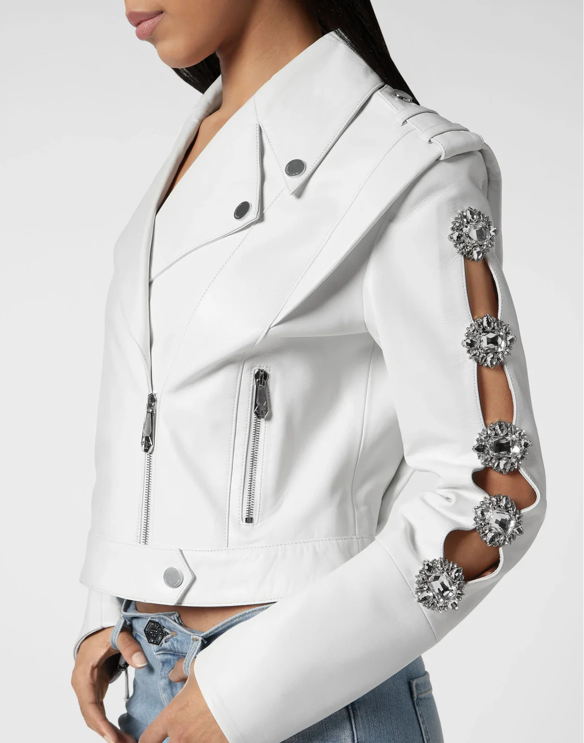 Biker Jacket Brooches, цвет: Белый