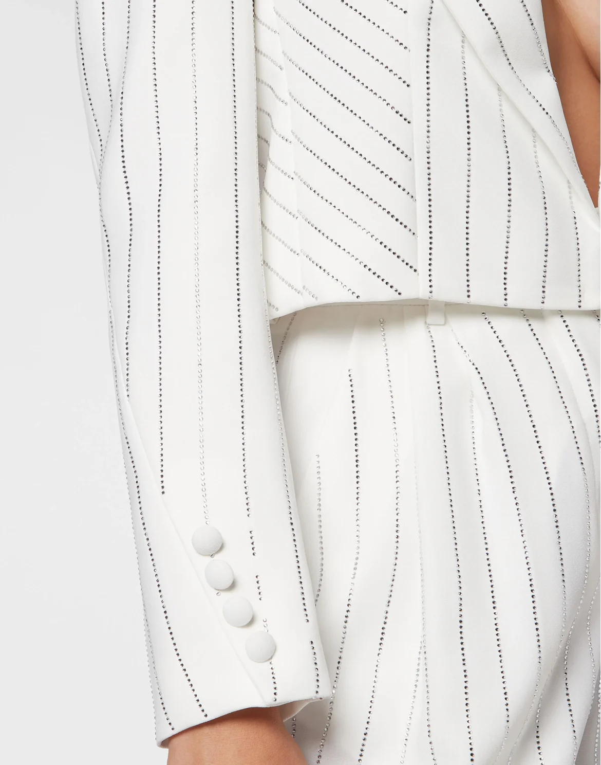 Cady Bolero Crystal Pinstripe, цвет: Белый