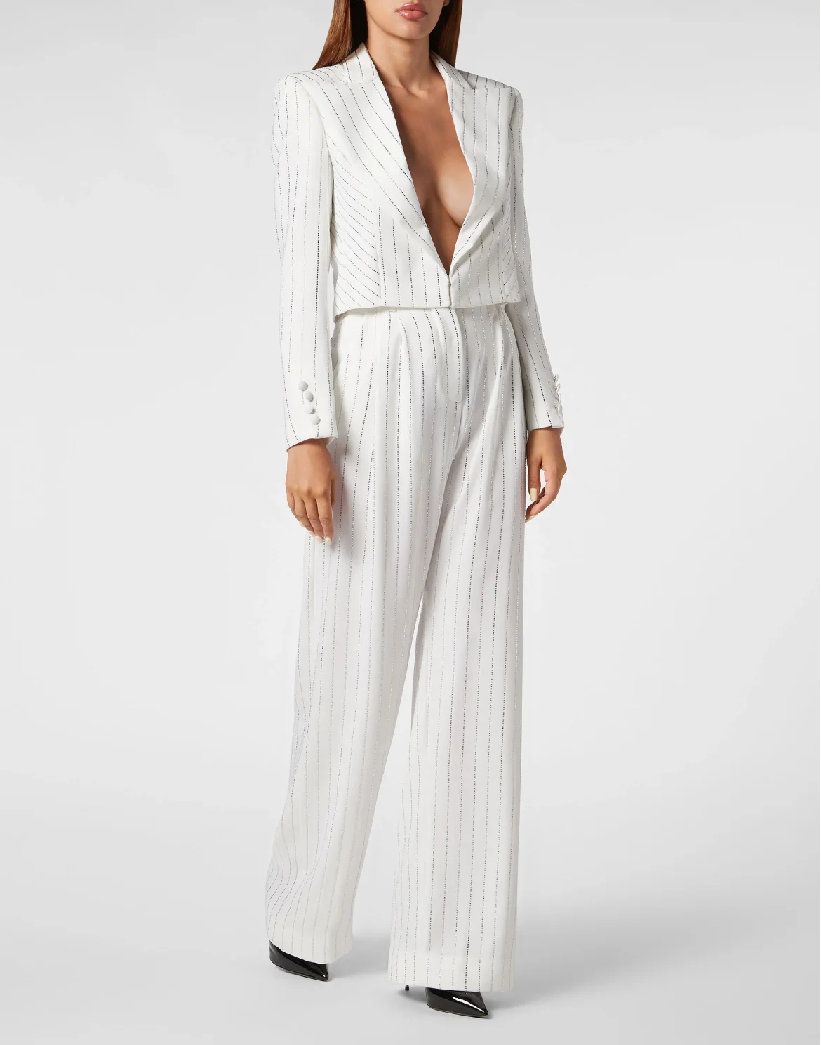Cady Bolero Crystal Pinstripe, цвет: Белый