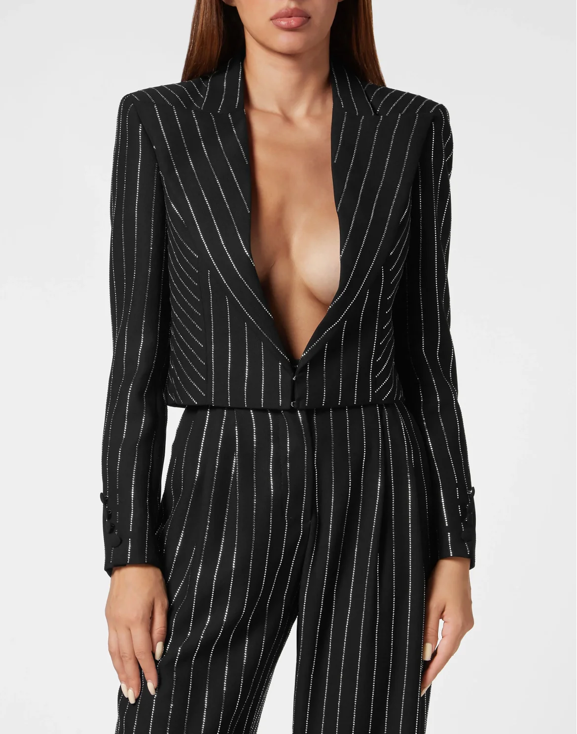 Cady Bolero Crystal Pinstripe, цвет: Черный