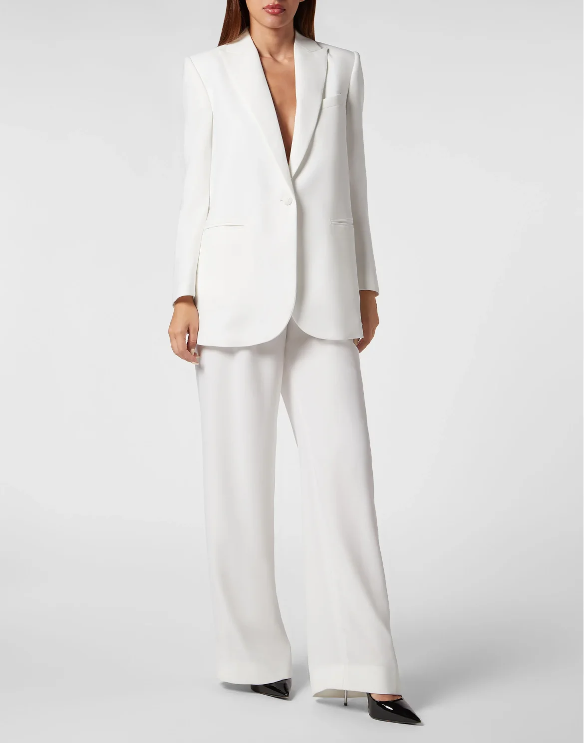 Cady Shoulder Padded Oversize Jacket, цвет: Белый