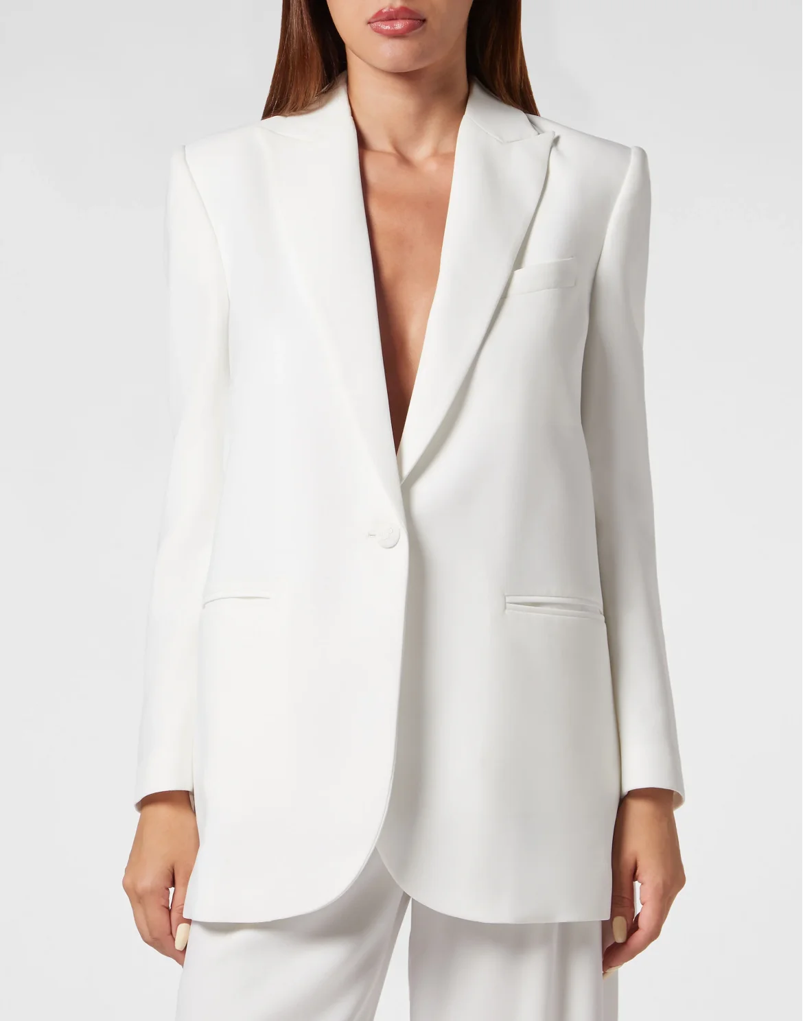 Cady Shoulder Padded Oversize Jacket, цвет: Белый