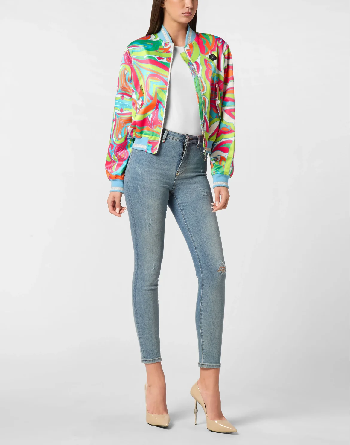 Satin Bomber Colorful Circus, цвет: Желтый
