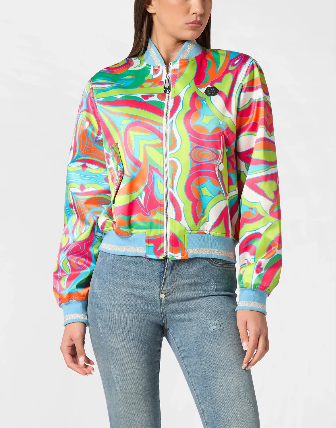 Satin Bomber Colorful Circus, цвет: Желтый
