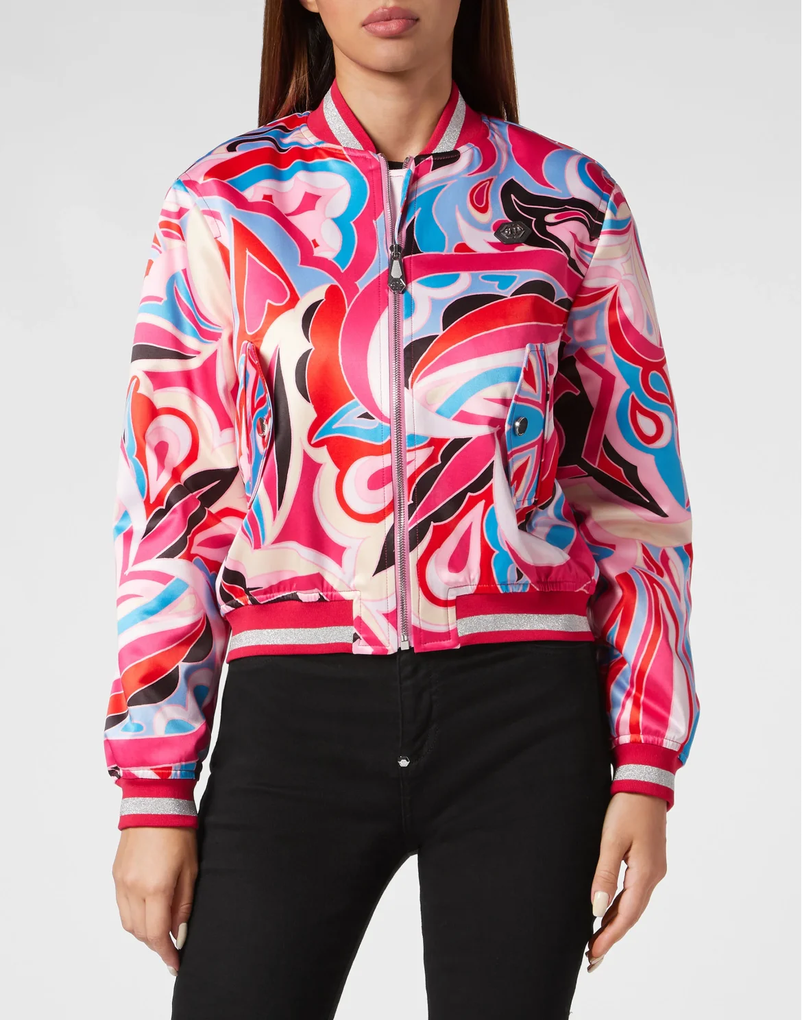 Satin Bomber Colorful Circus, цвет: Розовый