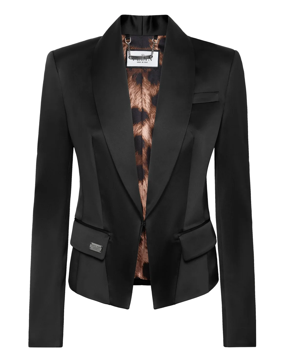 Satin Stretch Bolero Blazer Sartorial, цвет: Черный