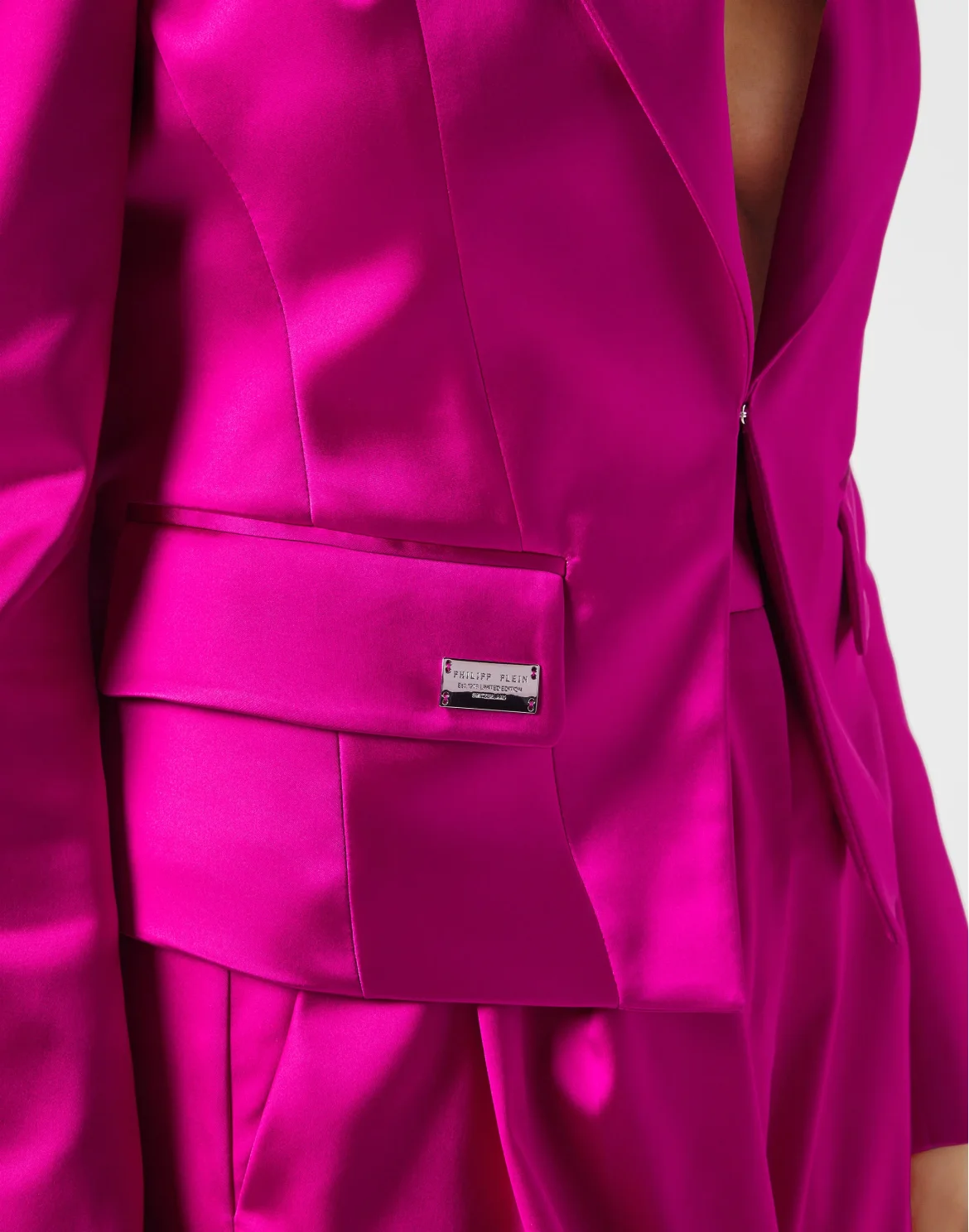 Satin Stretch Bolero Blazer Sartorial, цвет: Розовый