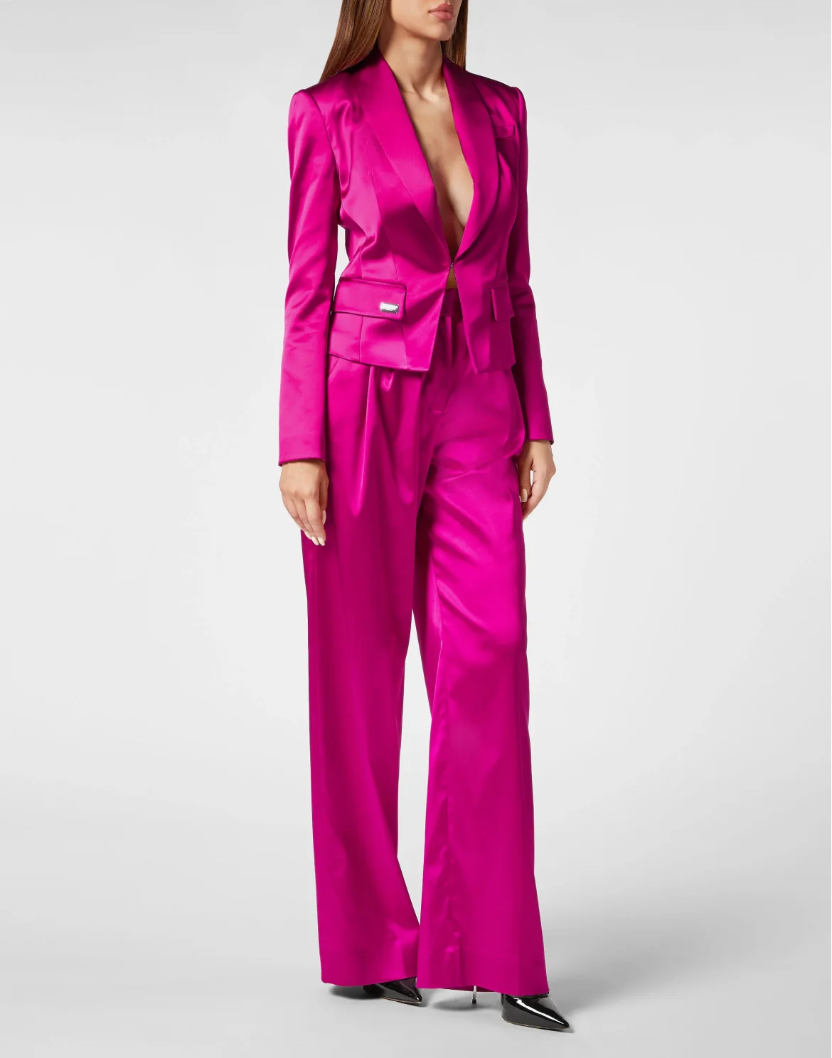 Satin Stretch Bolero Blazer Sartorial, цвет: Розовый