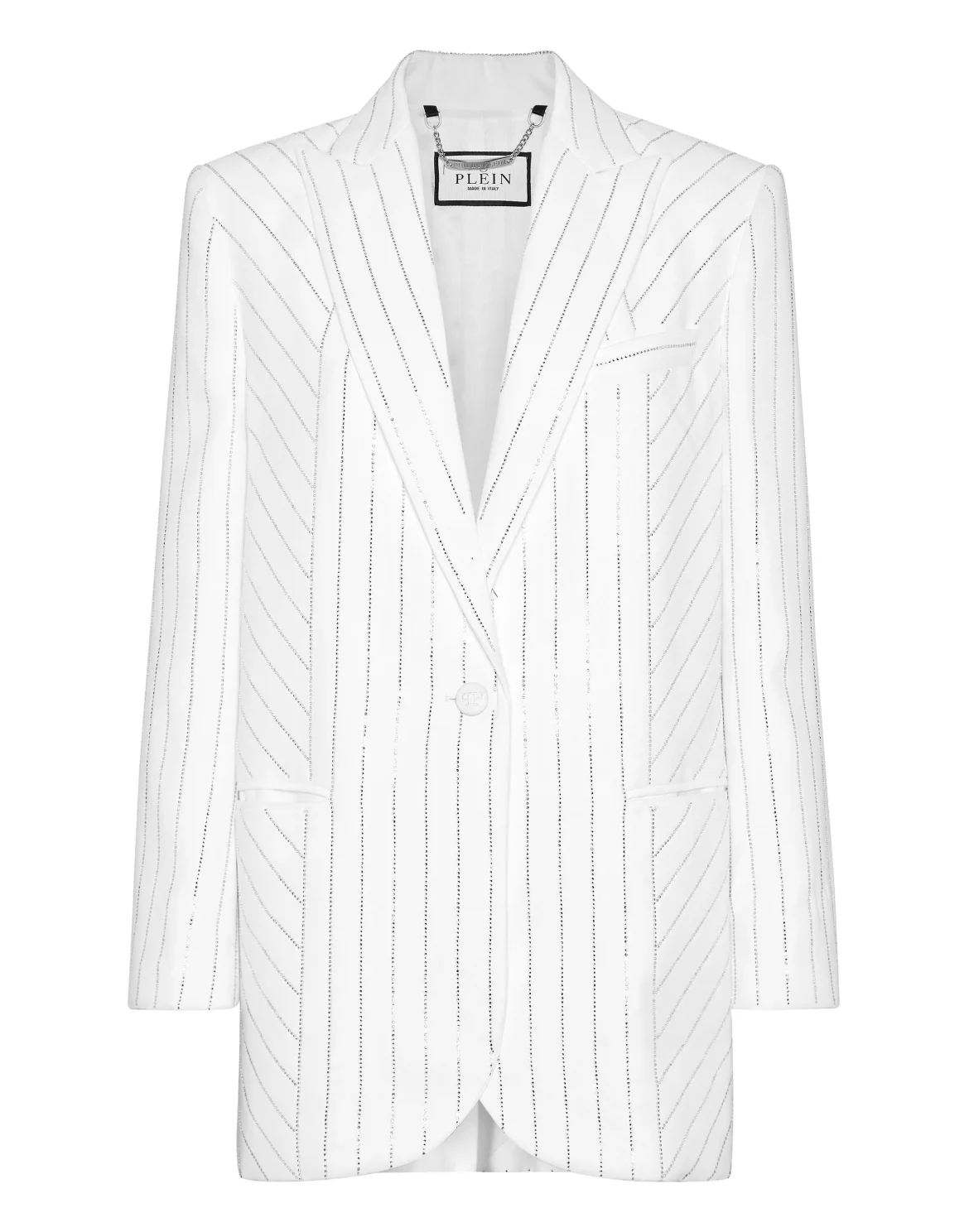 Cady Blazer Crystal Pinstripe, цвет: Белый