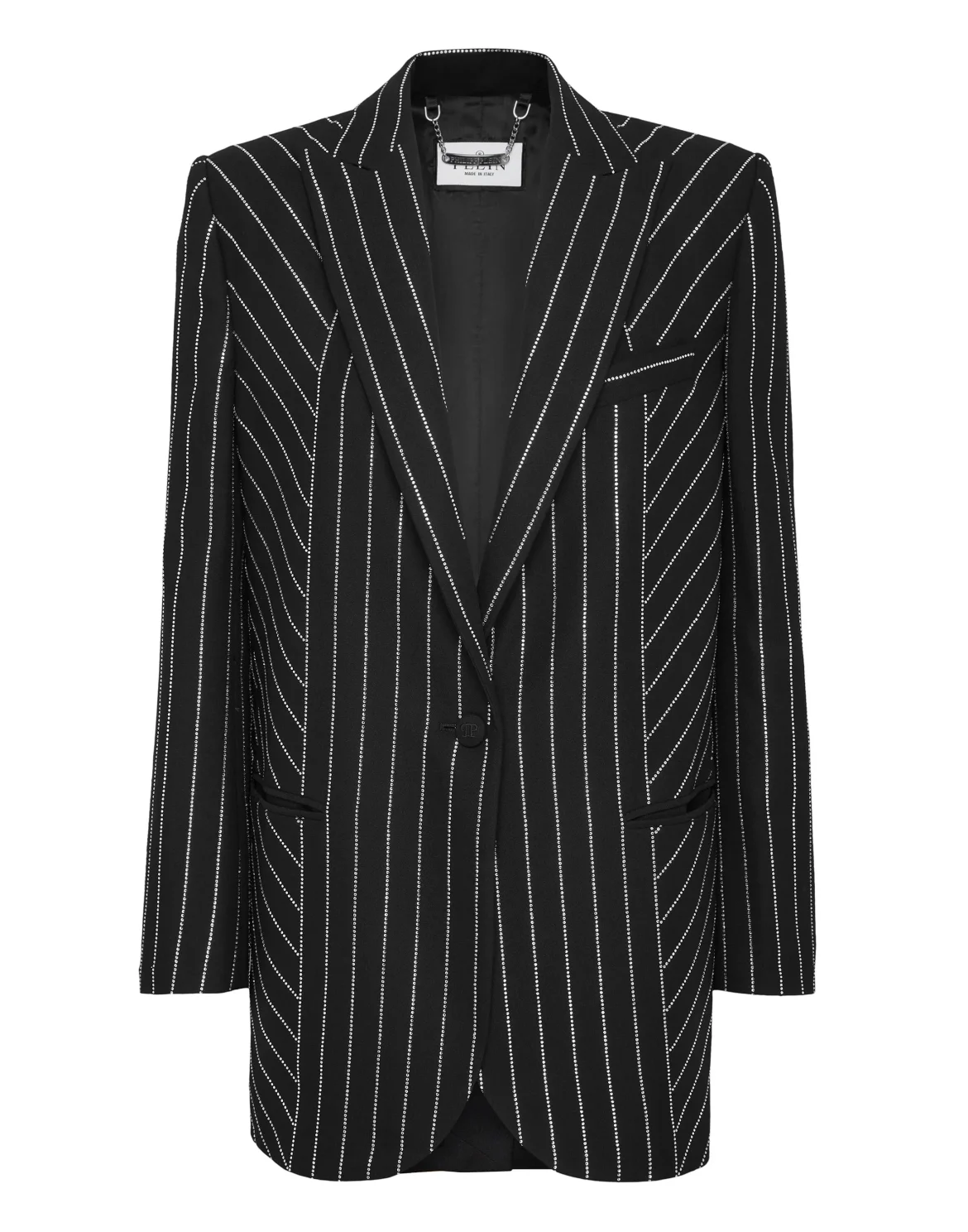 Cady Blazer Crystal Pinstripe, цвет: Черный
