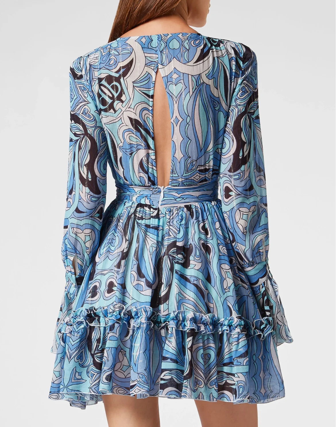 Chiffon Mini Dress, цвет: Голубой