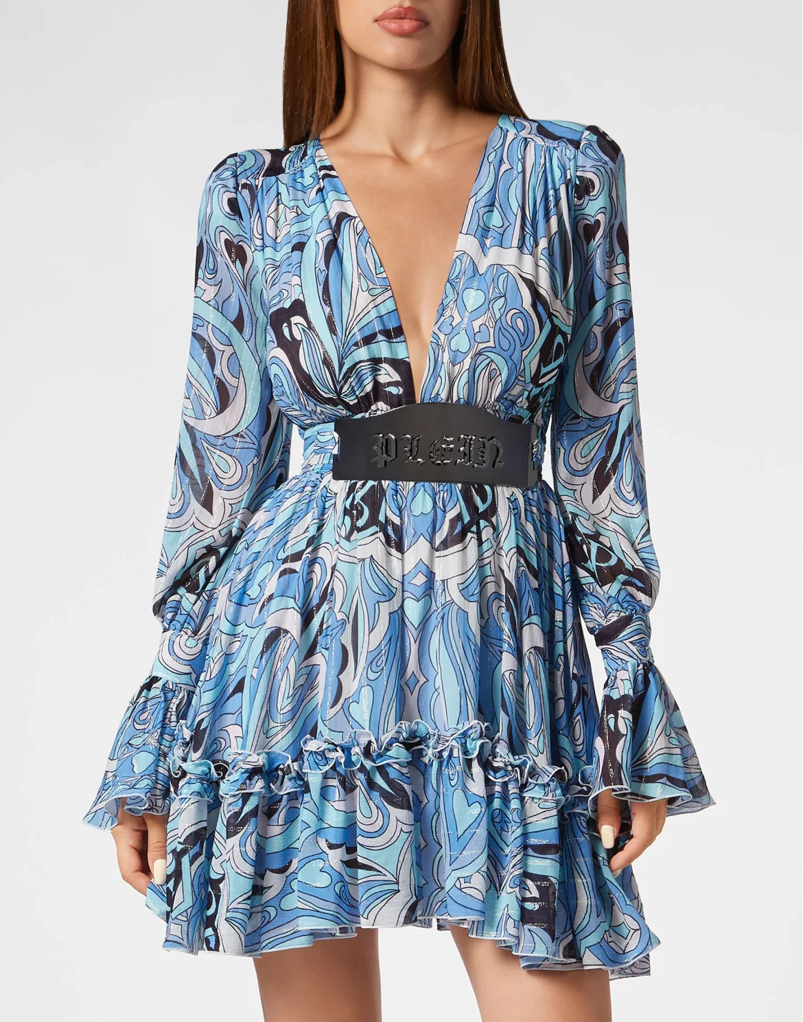 Chiffon Mini Dress, цвет: Голубой