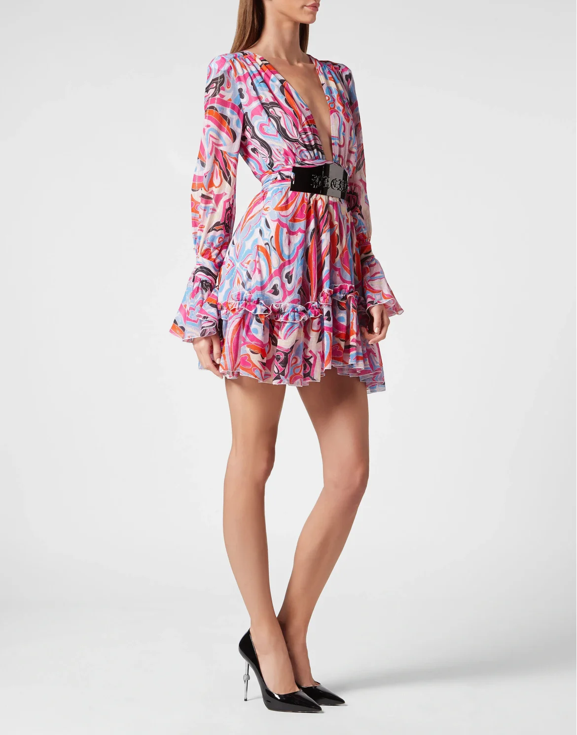 Chiffon Mini Dress, цвет: Розовый