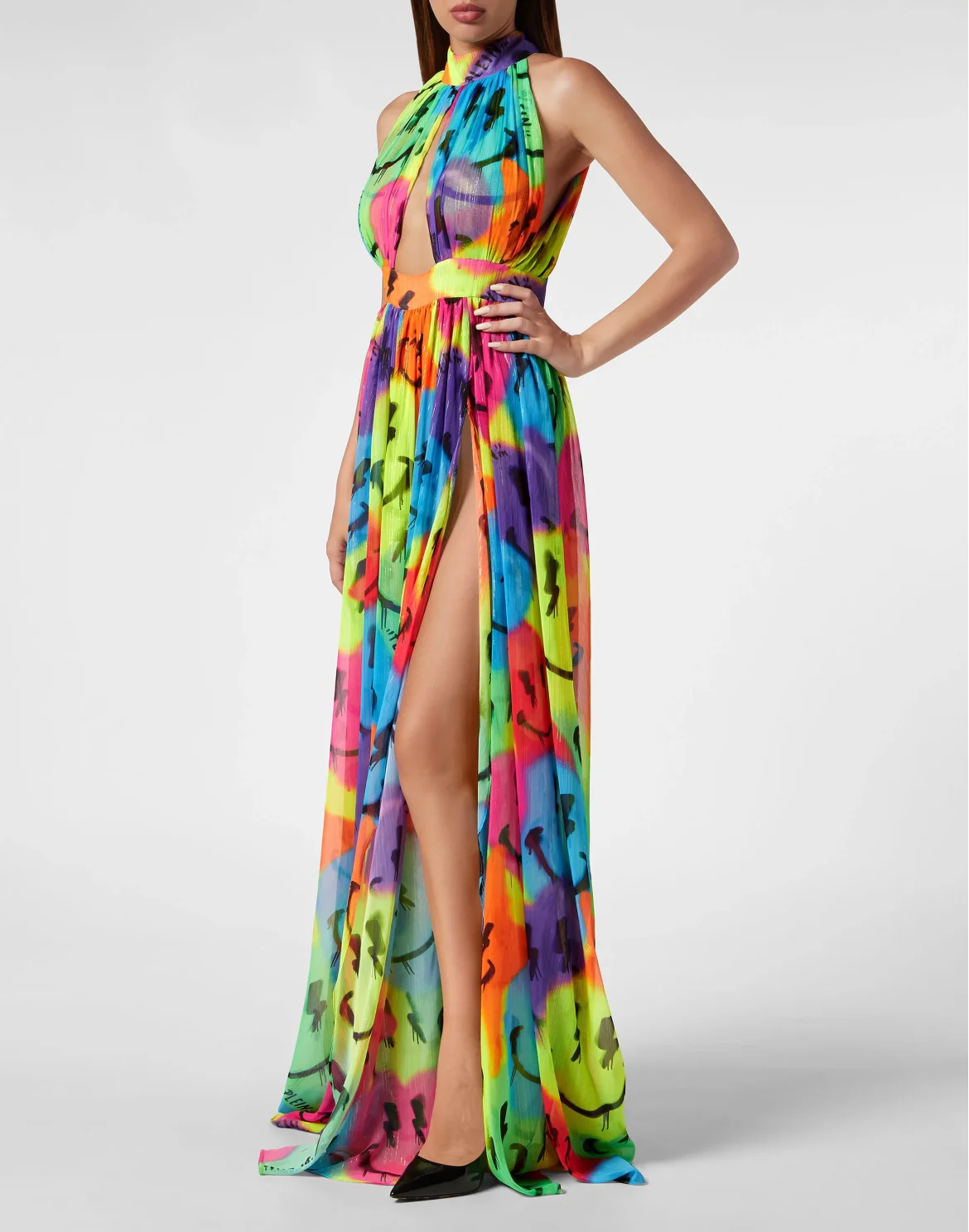 Chiffon Long Dress Smile, цвет: Мультиколор