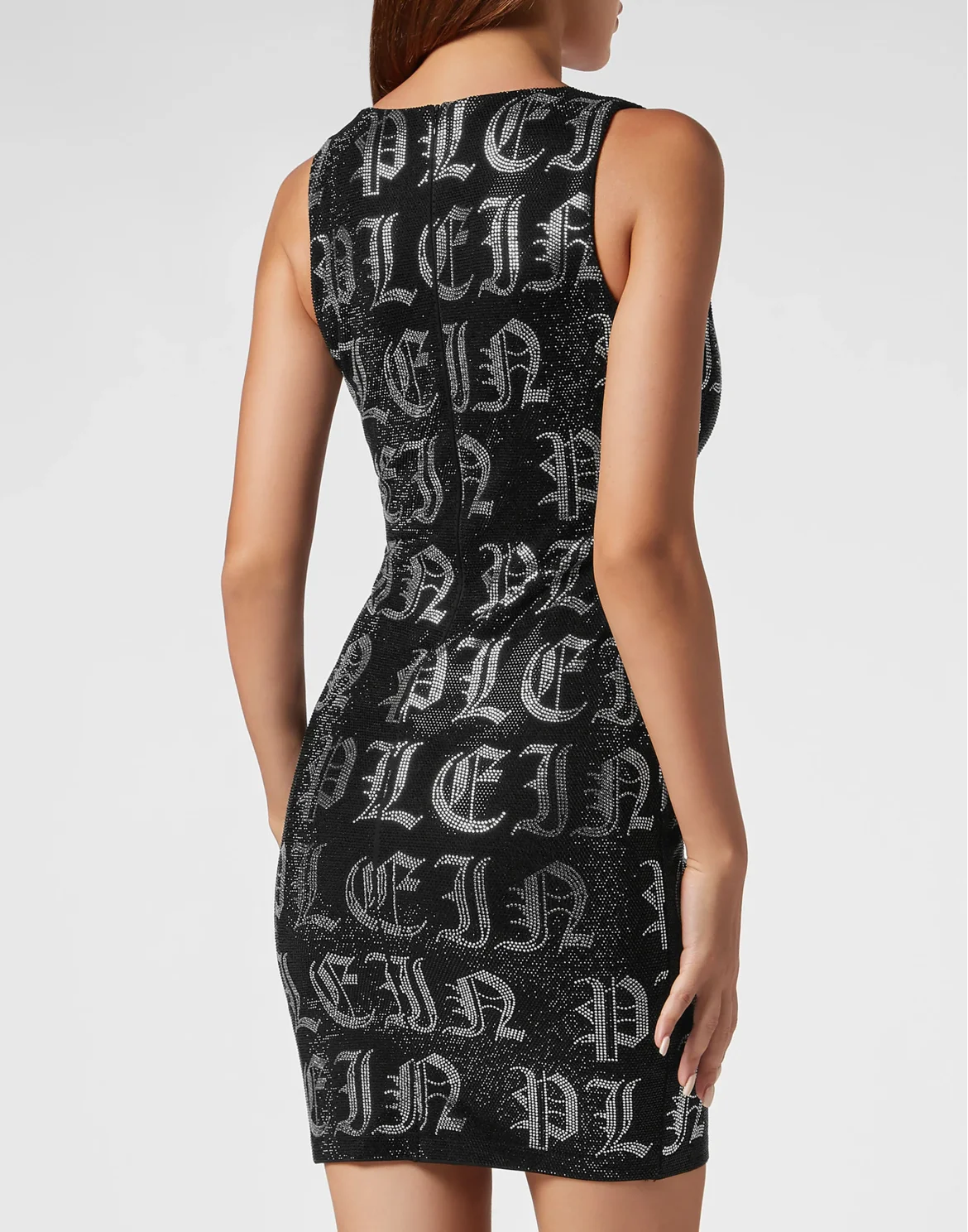 Mini Dress Gothic Plein Strass, цвет: Черный