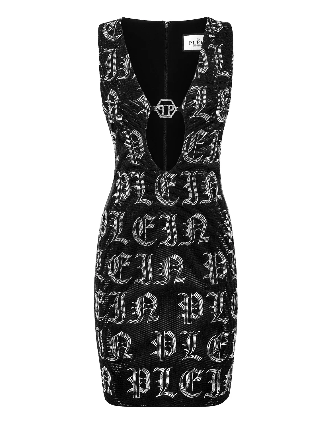 Mini Dress Gothic Plein Strass, цвет: Черный