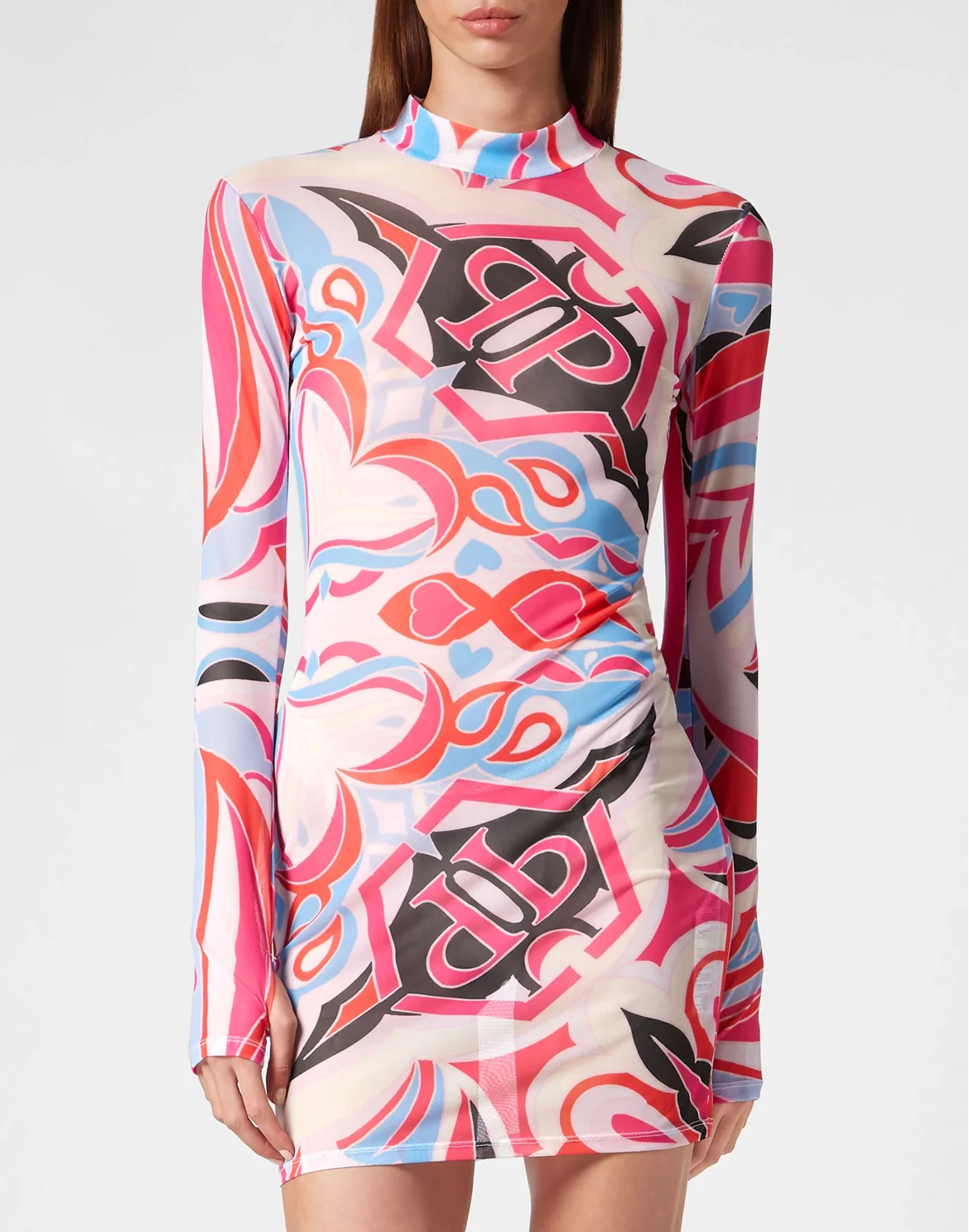 Mini Dress LS Colorful Circus, цвет: Розовый