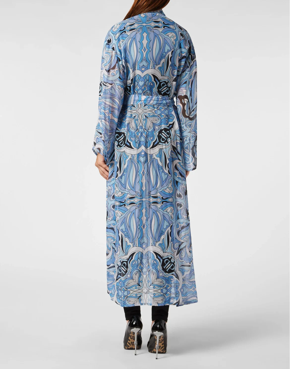 Chiffon Seta Kaftan, цвет: Голубой
