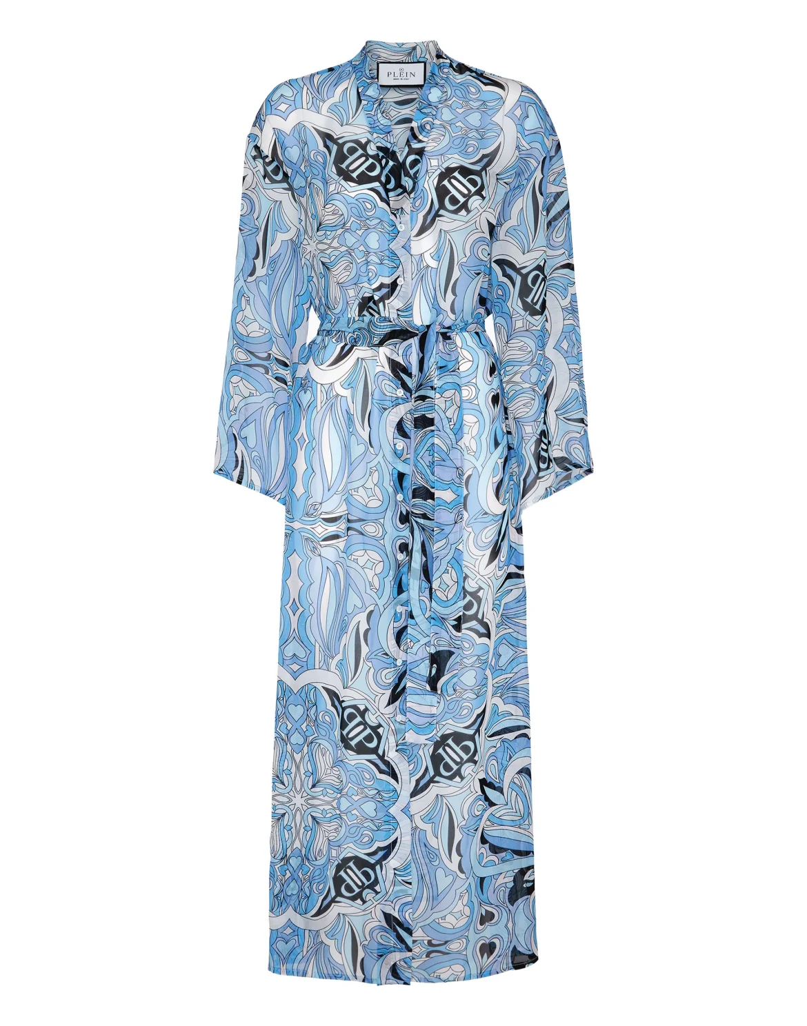 Chiffon Seta Kaftan, цвет: Голубой