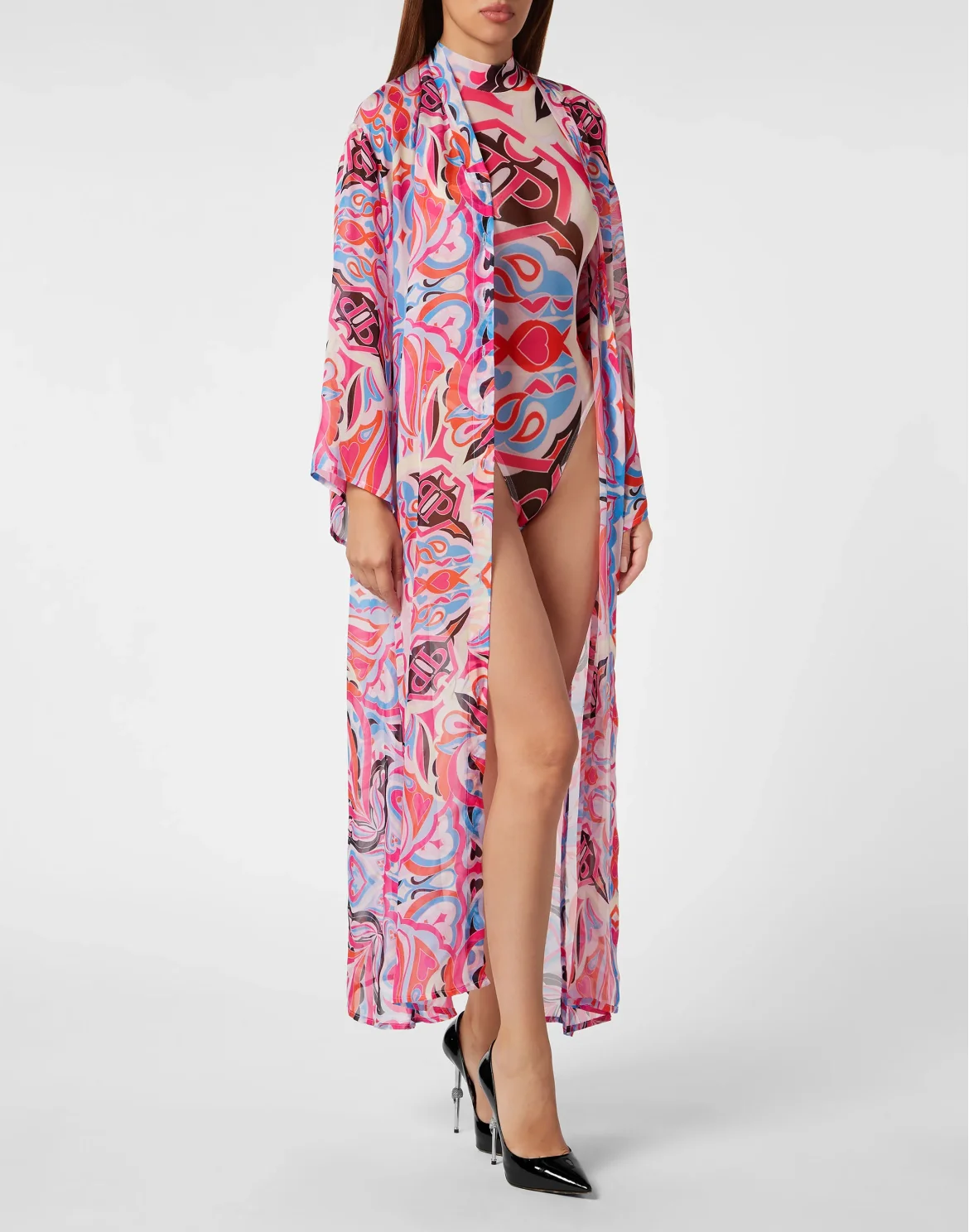 Chiffon Seta Kaftan, цвет: Розовый