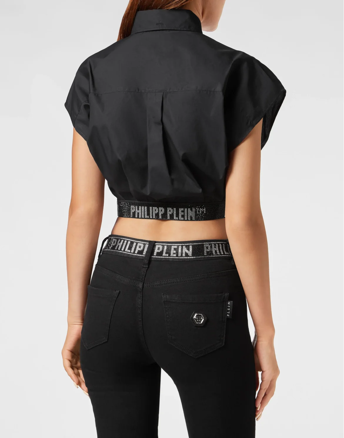 Popeline Cropped Shirt, цвет: Черный