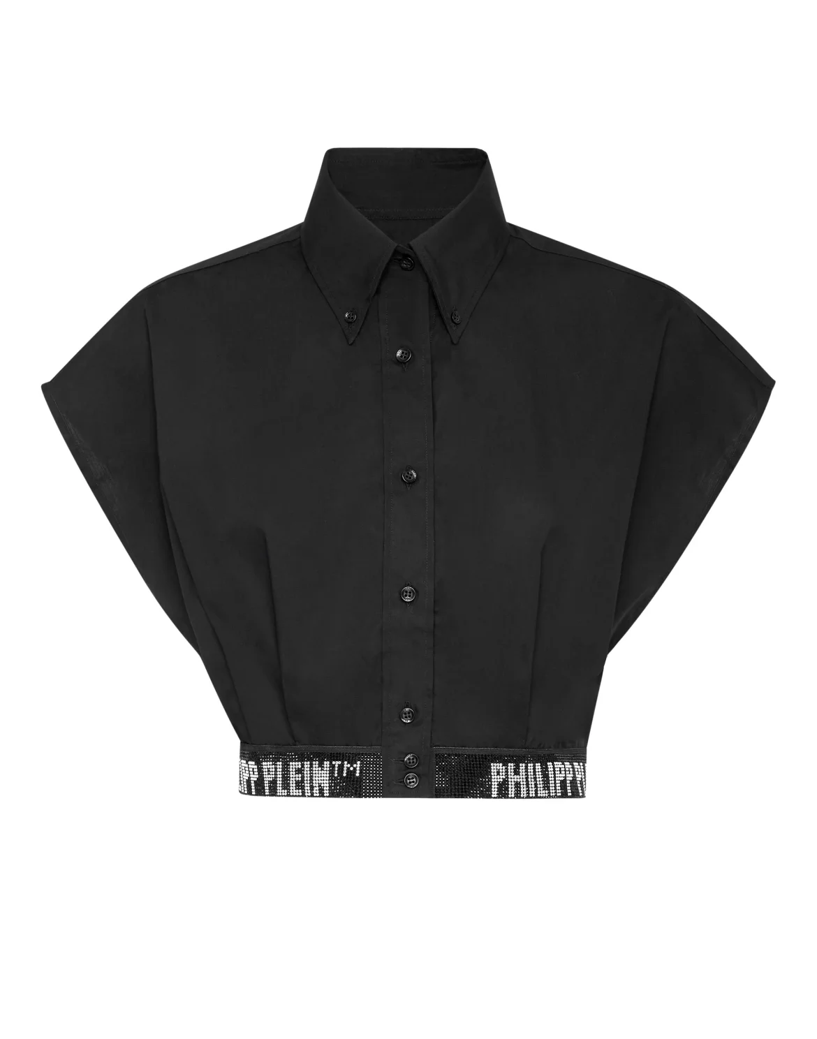 Popeline Cropped Shirt, цвет: Черный