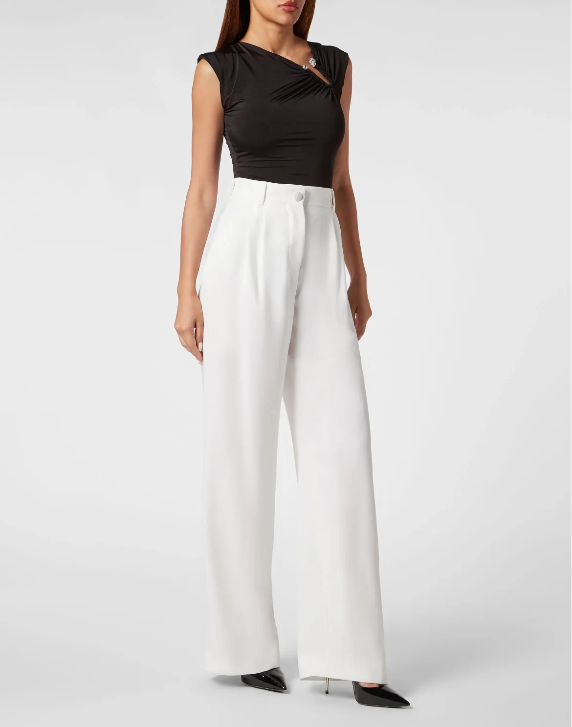 Cady Basic Trousers Man Fit, цвет: Белый