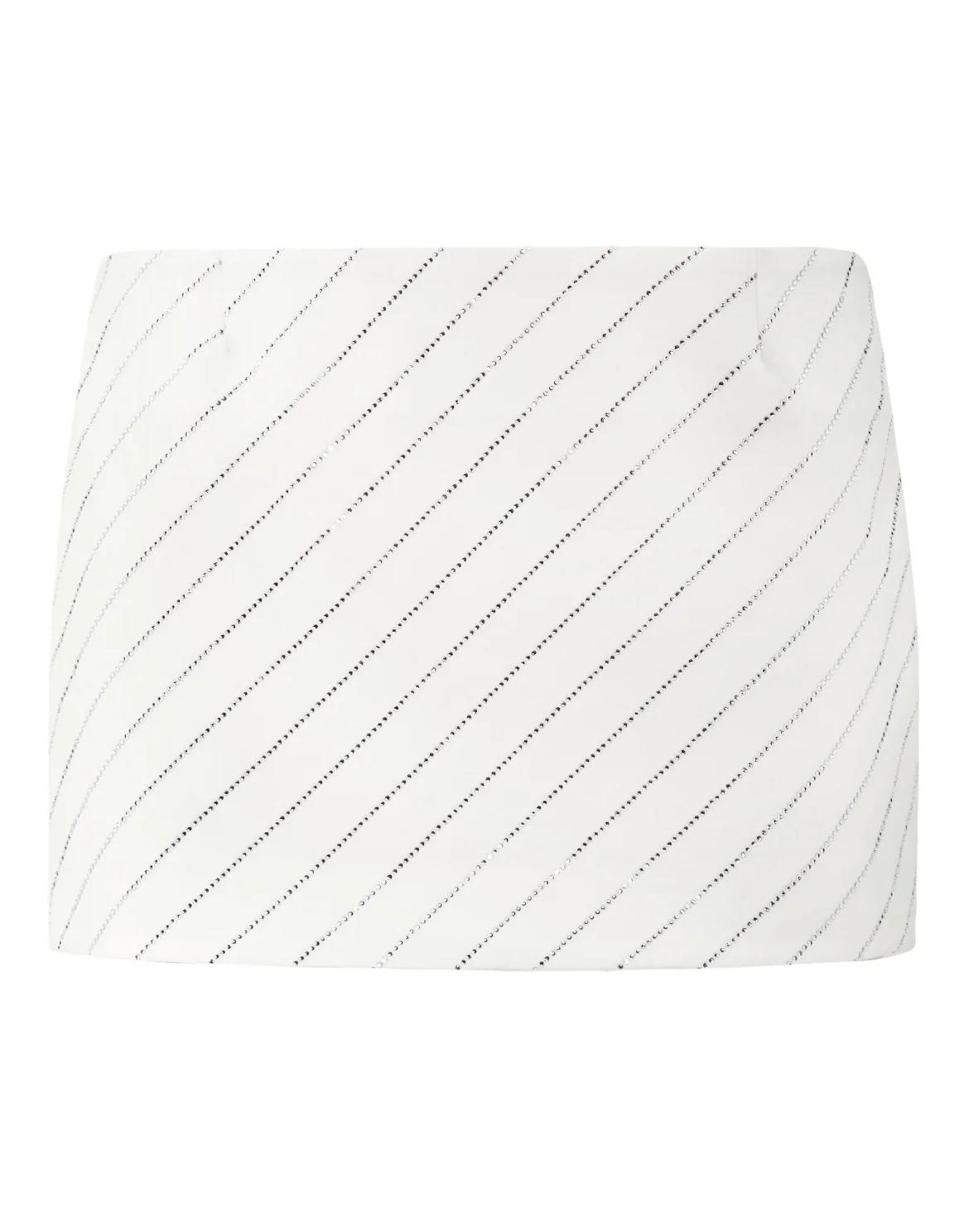 Cady Mini Skirt Crystal Pinstripe, цвет: Белый