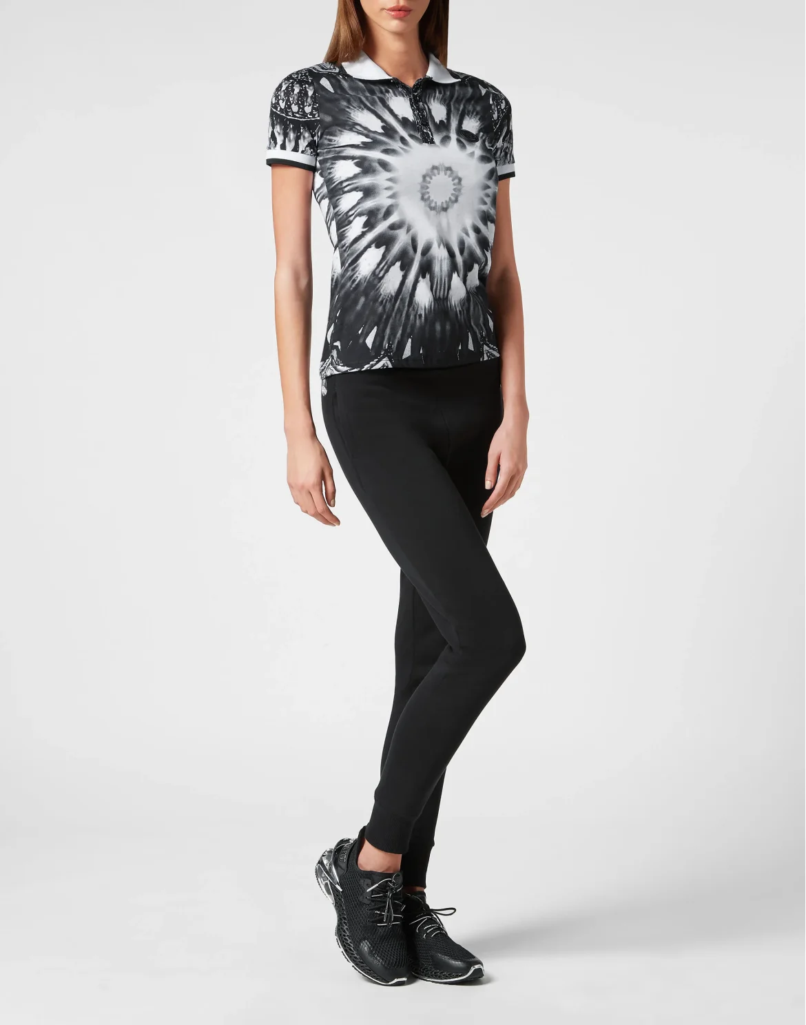 Polo Shirt Optical Flower, цвет: Черный