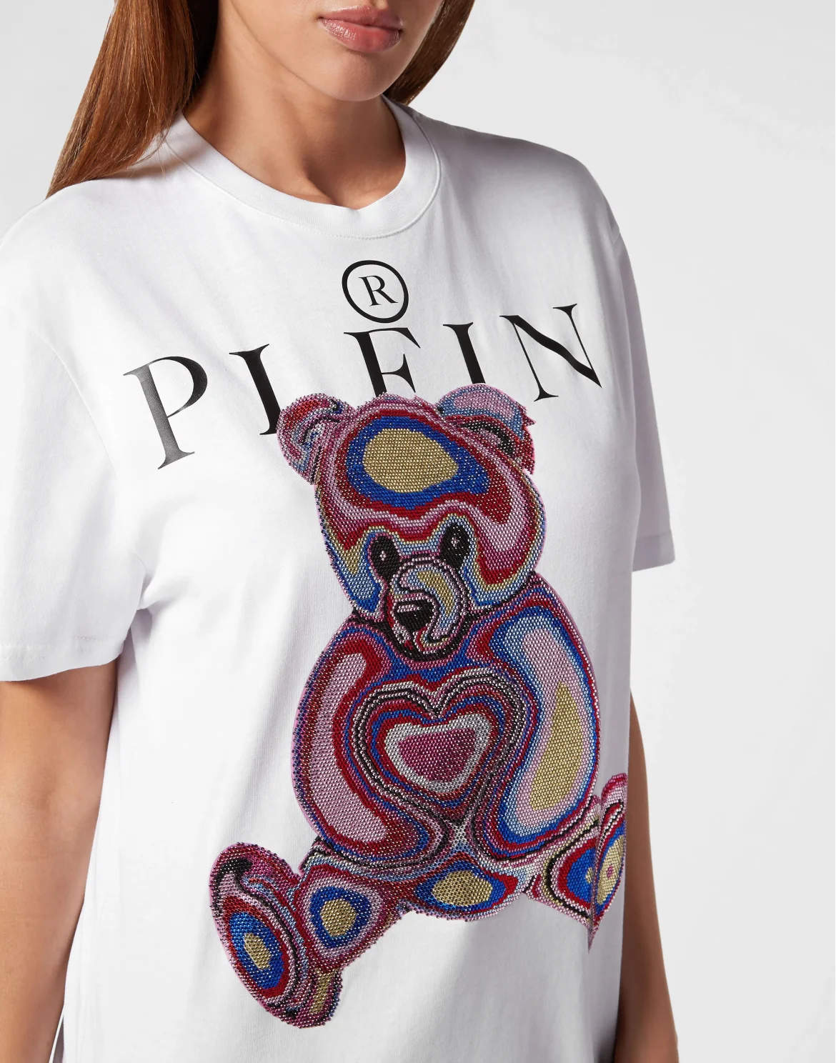 T-Shirt Man Fit Teddy Bear, цвет: Белый