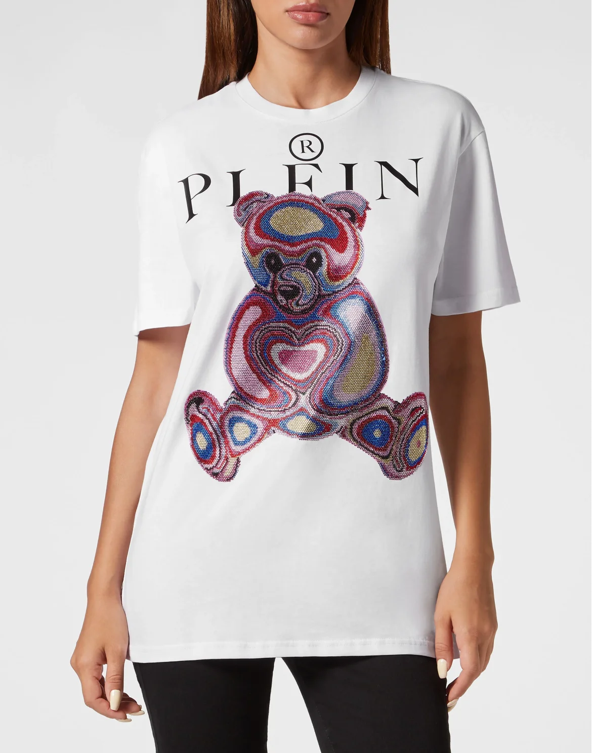 T-Shirt Man Fit Teddy Bear, цвет: Белый