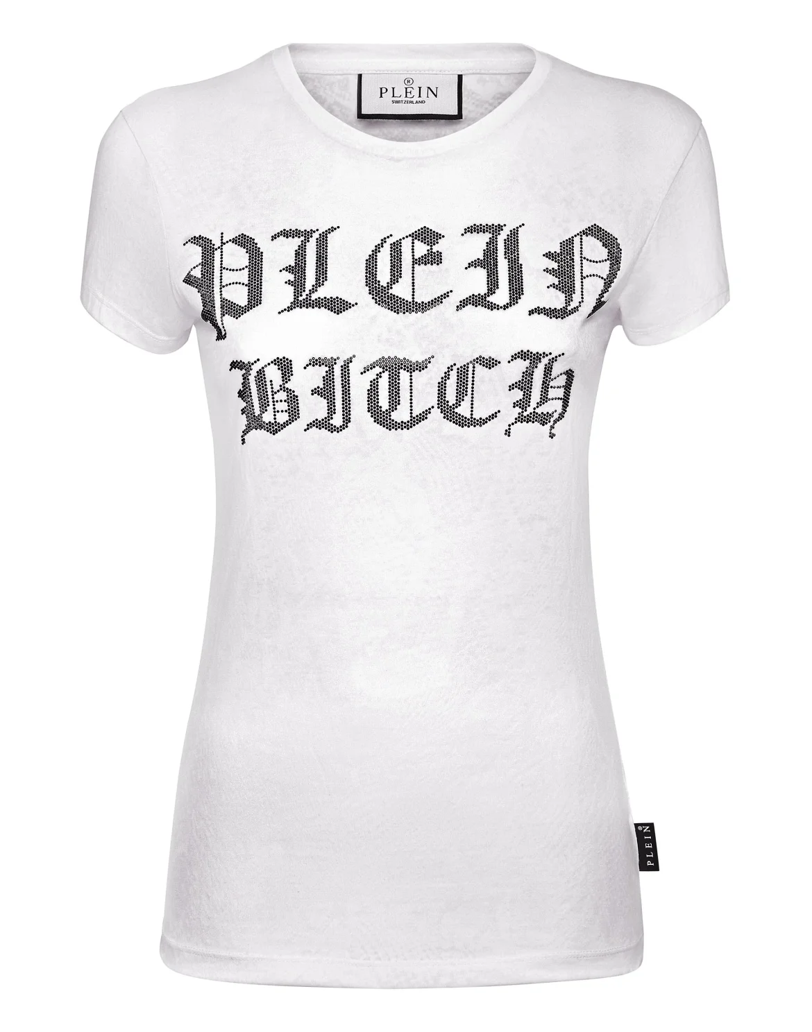 Burn Out T-Shirt Sexy Pure with Crystals Gothic Plein, цвет: Белый