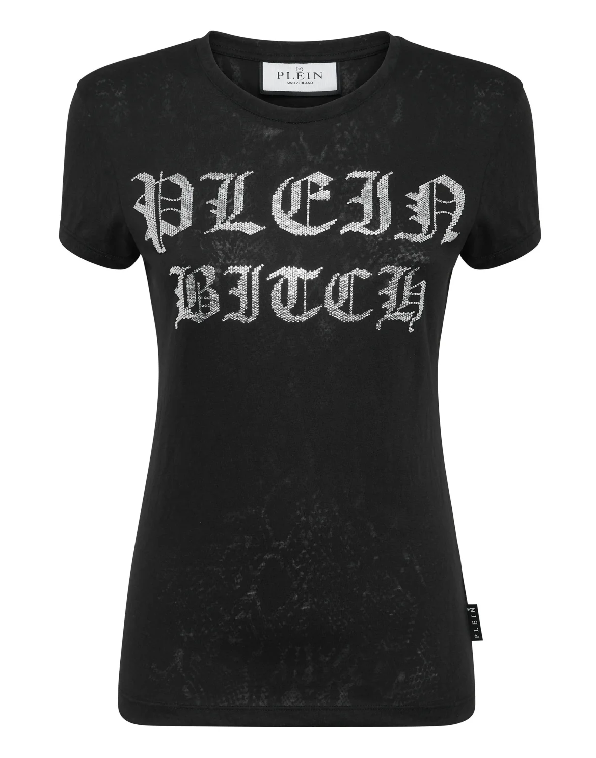 Burn Out T-Shirt Sexy Pure with Crystals Gothic Plein, цвет: Черный