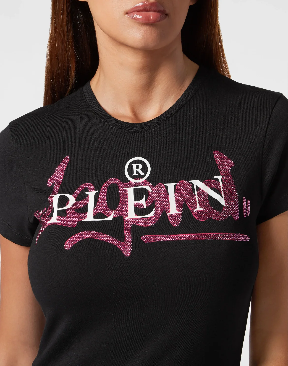 T-Shirt Sexy Pure with Crystals, цвет: Розовый