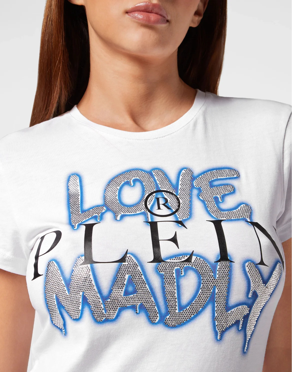 T-Shirt Sexy Pure with Crystals, цвет: Белый