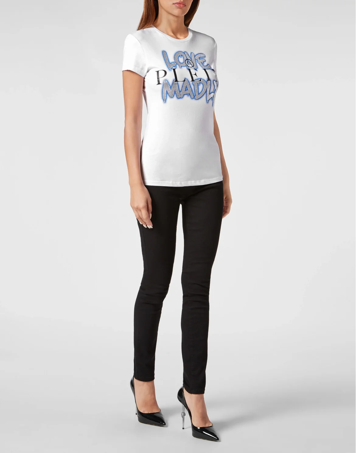 T-Shirt Sexy Pure with Crystals, цвет: Белый