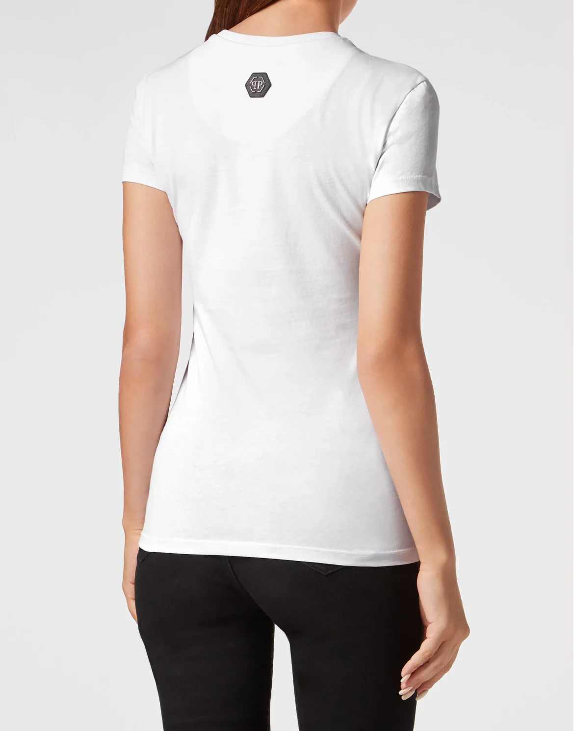 T-Shirt Sexy Pure with Crystals, цвет: Белый