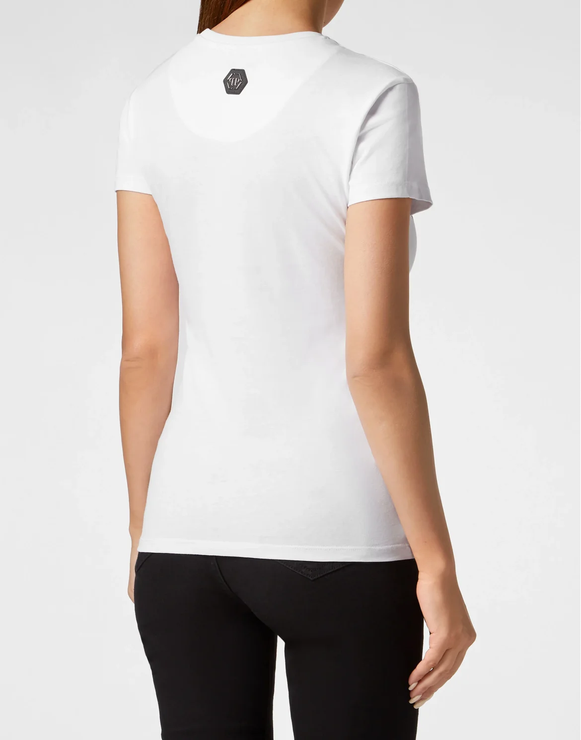 T-Shirt Sexy Pure with Crystals, цвет: Белый