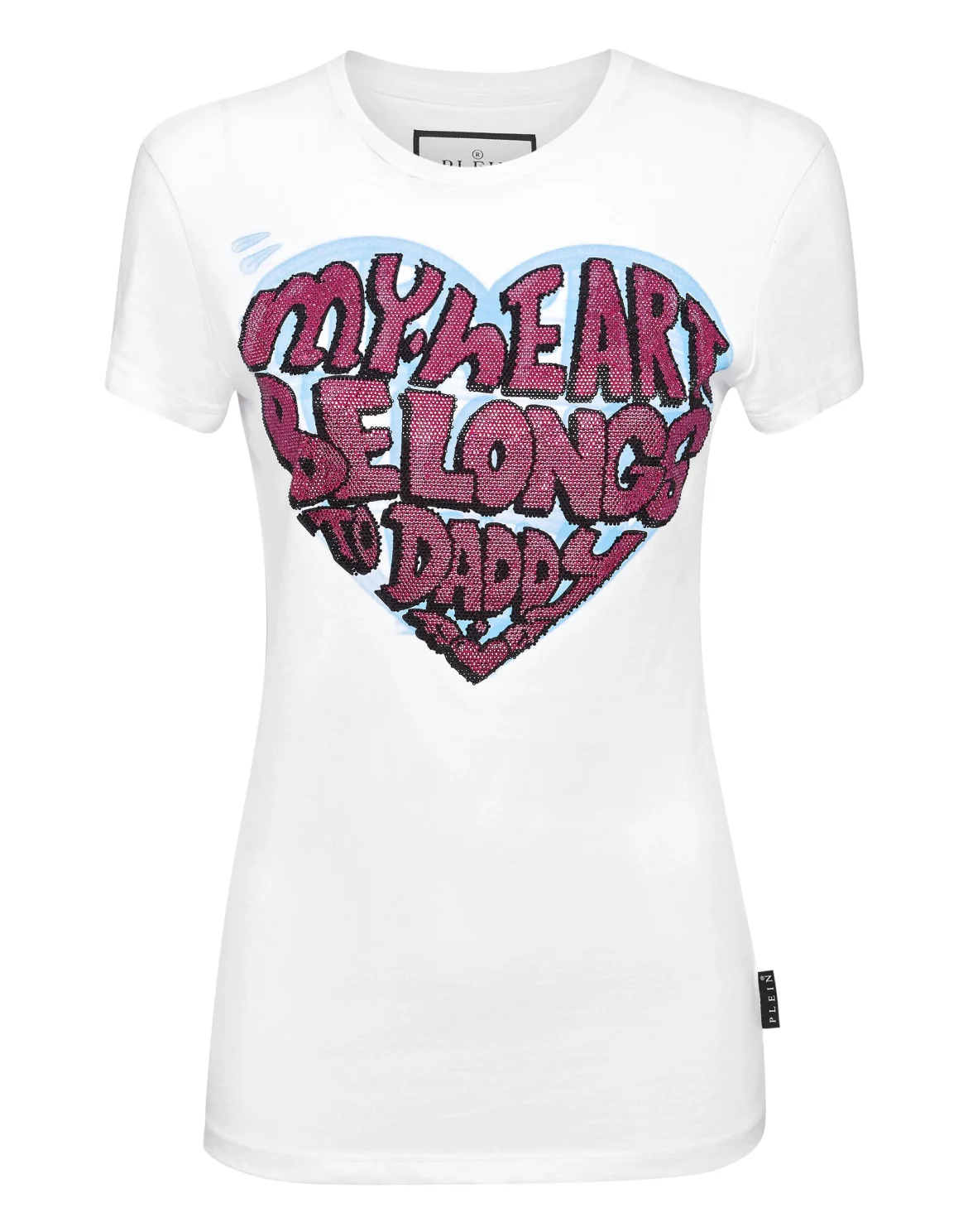 T-Shirt Sexy Pure with Crystals, цвет: Белый