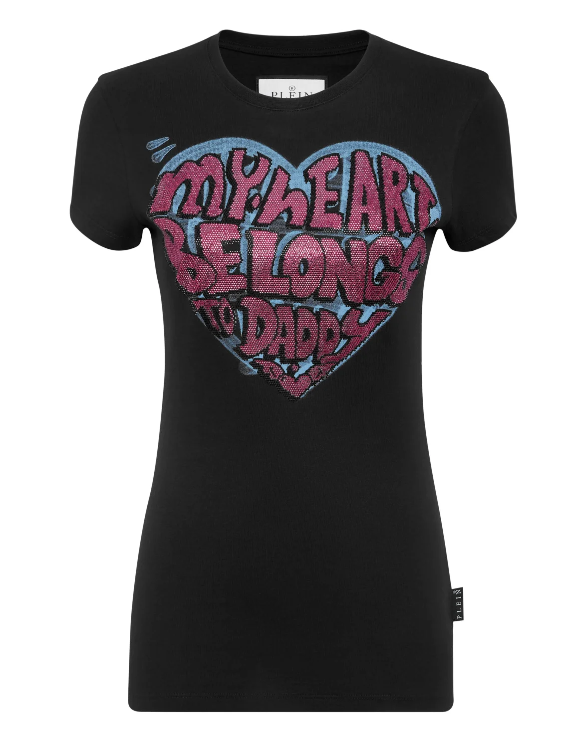 T-Shirt Sexy Pure with Crystals, цвет: Черный