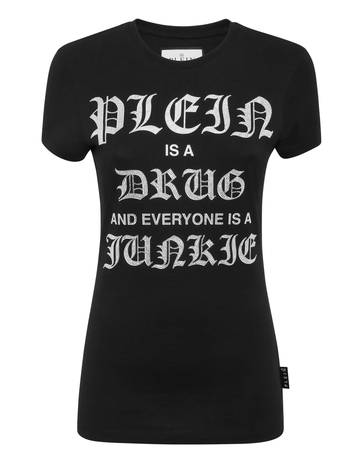 T-Shirt Sexy Pure with Crystals, цвет: Черный