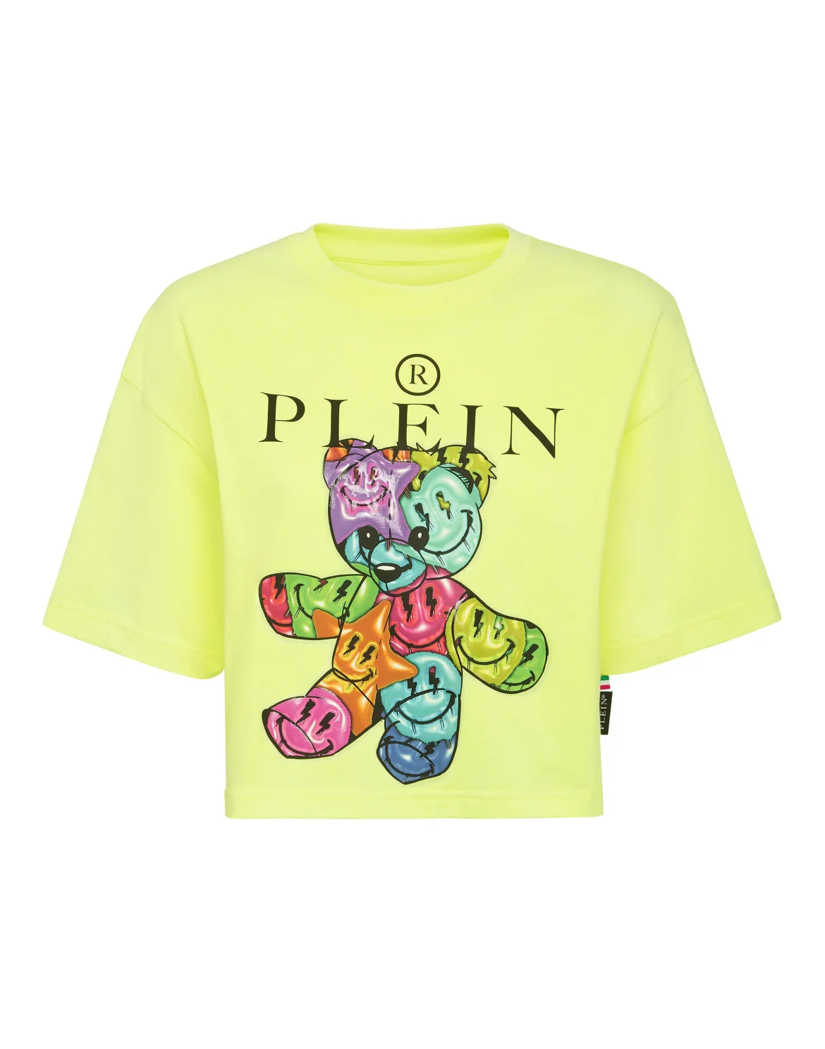 Cropped T-Shirt Round Neck Smile, цвет: Желтый