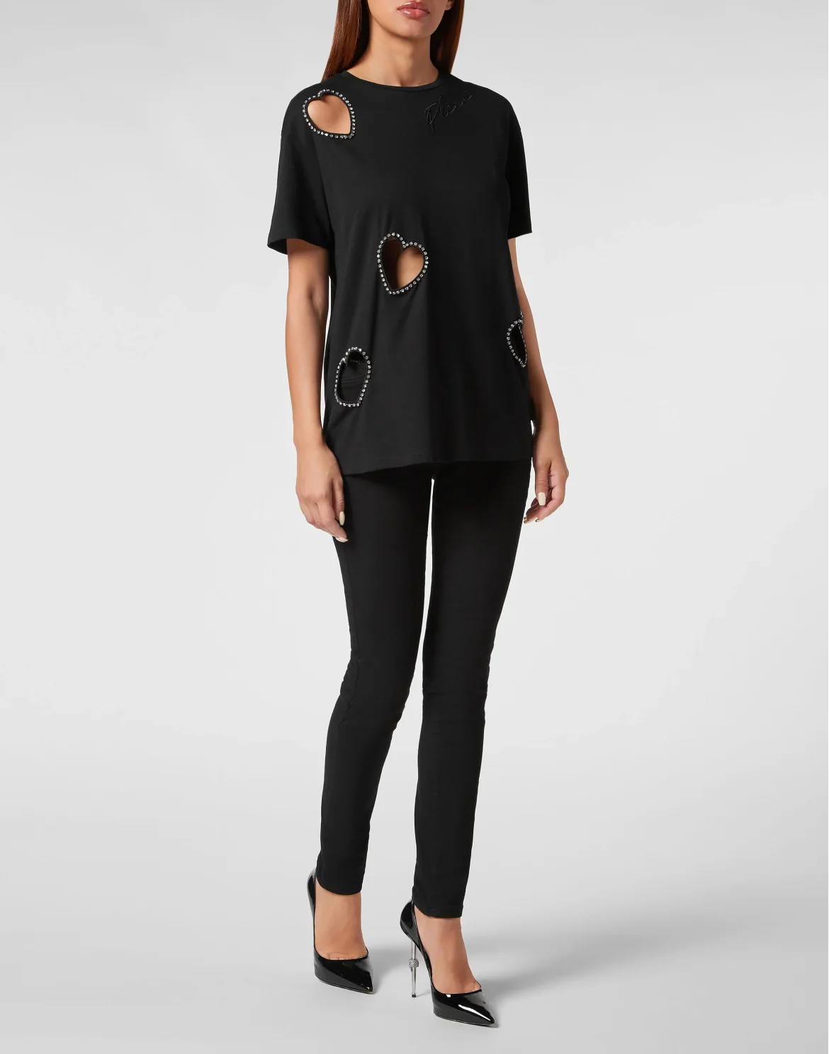 T-Shirt Man Fit Heart, цвет: Черный